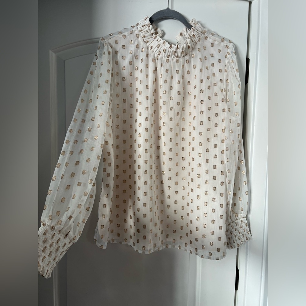 LOFT shimmer blouse size XL